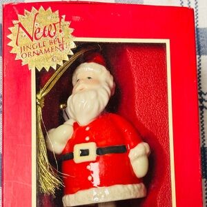 🎄 Lenox Jingle Bell Ornament Santa Bell Christmas Tree Ornament 834763 🎄